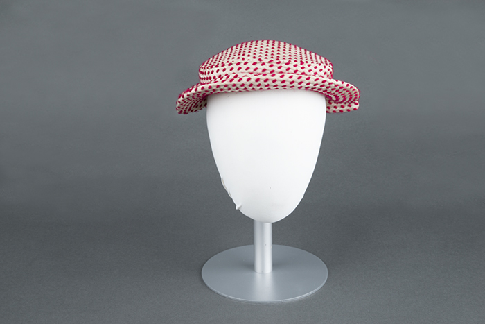 Image of Red and white hat, ca. 1945